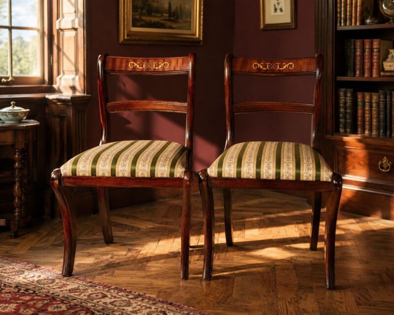 Pár luxusných stoličiek Regency style